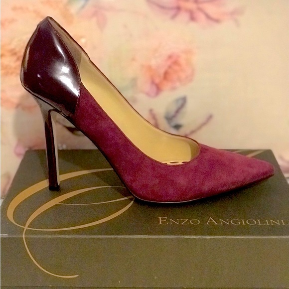 Enzo Angiolini Eacastalia: Purple Suede and patent leather EUC  Worn a few hours - Picture 3 of 12